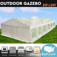 40'x20' PE White Tent - Heavy Duty Party Wedding Canopy Carport Shelter - By DELTA Canopies